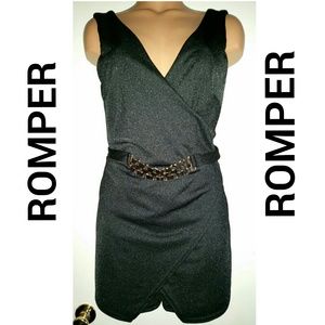 SOLD!! Black Skort Romper