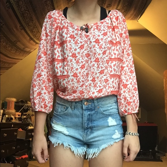 floral blouse