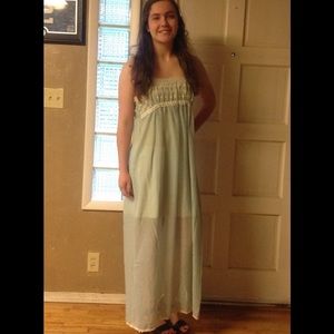 Vintage Miss Dior Chiffon Mint dress and robe