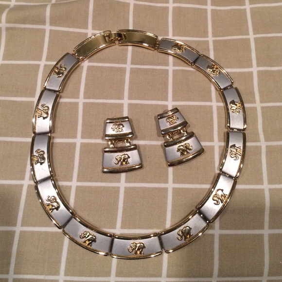 Necklace and earrings