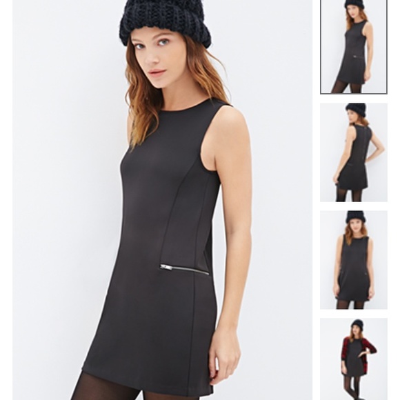 F21 Zippered scuba knit dress 👗