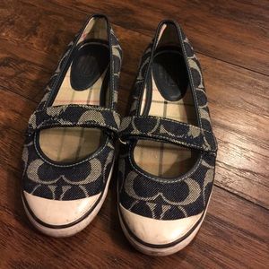Coach Demin slip on sneakers
