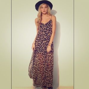 Cheetah Print Maxi Dress