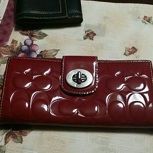 Coach wallet red