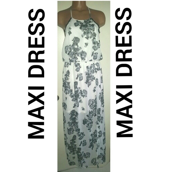 Black and White Maxi Dress