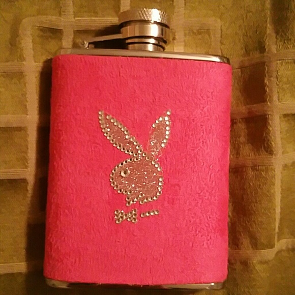 Pink Playboy Bunny Flask