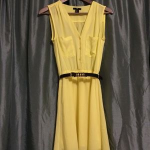 H&M: yellow summer dress