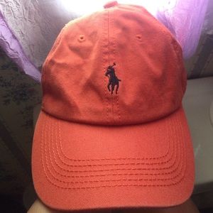 Orange polo hat- PRICE FIRM
