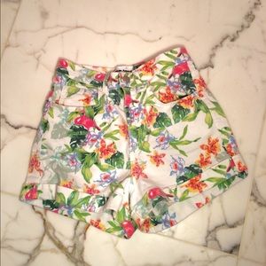 American Apparel tropical flamingo print