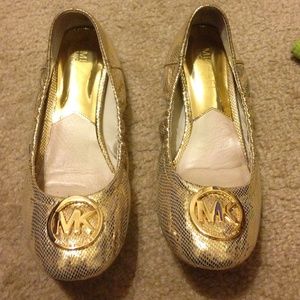 Stylish Gold Michael Kors shoes