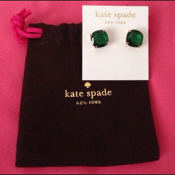 Emerald Green Kate Spade Studs