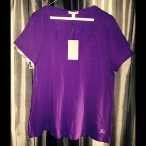 Burberry Purple Pocket Shirt