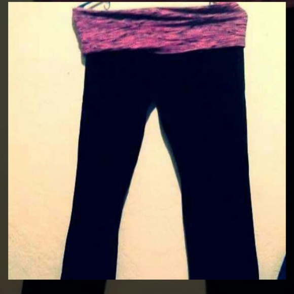 Pink zebra yoga pants