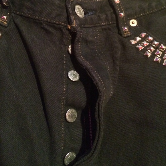 O.G.U black high waisted shorts - Picture 2 of 4