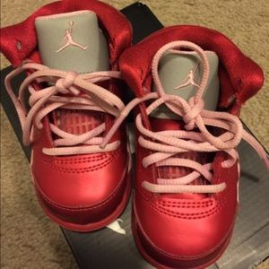 Toddler Jordan retro 5 pink/red