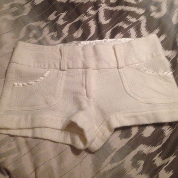Cream shorts