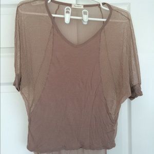 ANGL Sheer Hi-Low Blouse