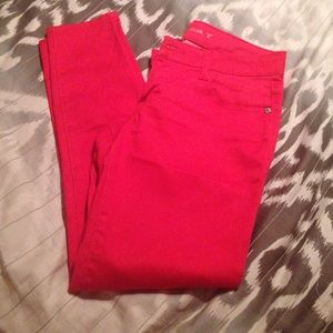 Red orange jeans