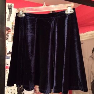Velvet skater skirt