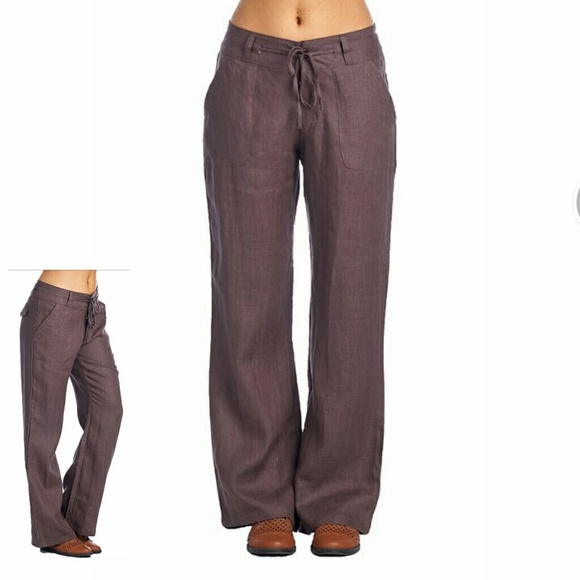 🍁 Chocolate Brown Linen Pants🍁