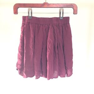 Brandy Melville Maroon Skirt