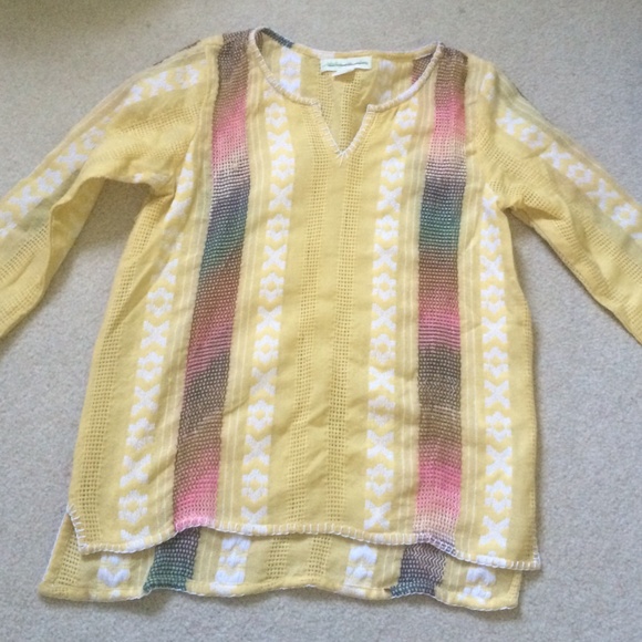 Urban outfitters long sleeve yellow top