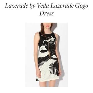 Black and cream Lazerade for Veda dress