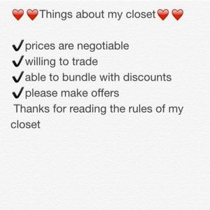 Things about my closet :)