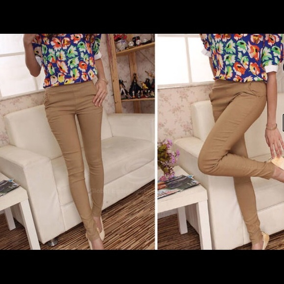 NWT💫Khaki pencil High Waist Pants