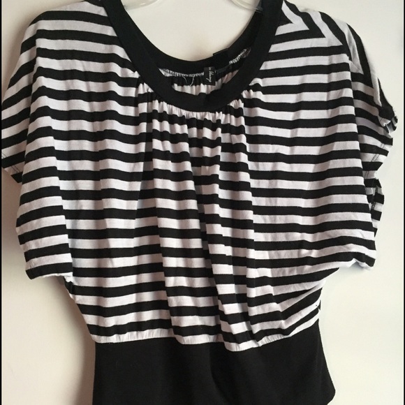 Black and white striped shirt