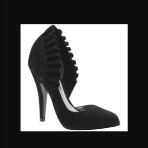Carlos Santana D'Orsay Ruffle pumps
