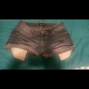 Denim shorts