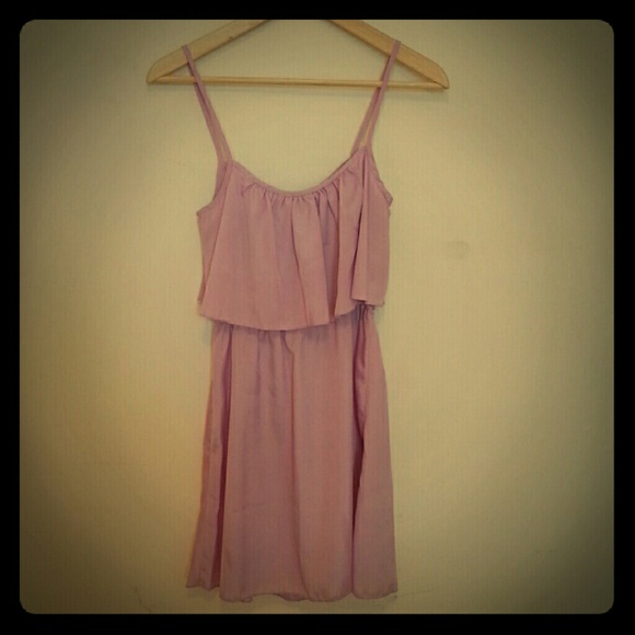 Very thin and fresh pink/purple spaghetti strap