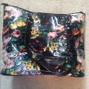 Cute antique floral tote bag