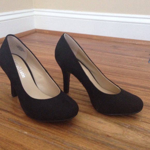 Black Suede Pumps