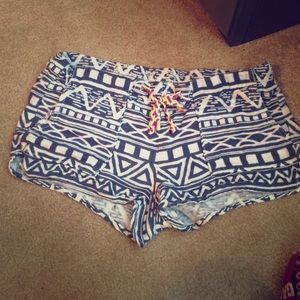 Tribal print shorts