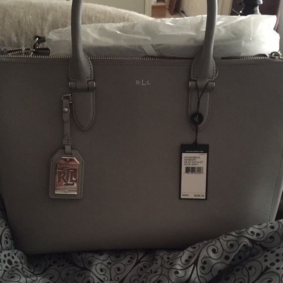Dove Grey Ralph Lauren Satchel