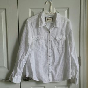 Arizona long sleeve eyelet shirt