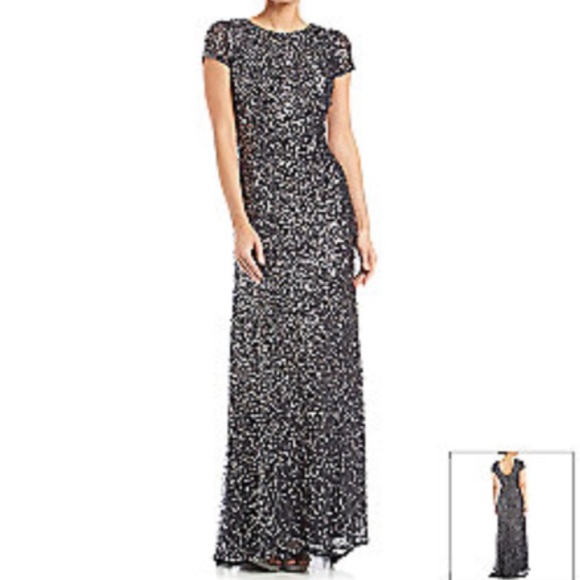 long gown from Adrianna Papell