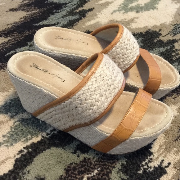 Elizabeth and James platform espadrilles size 6
