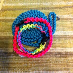 Paracord dog leash and collar