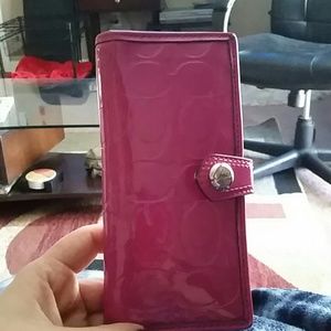 Patent leather Coach wallet
