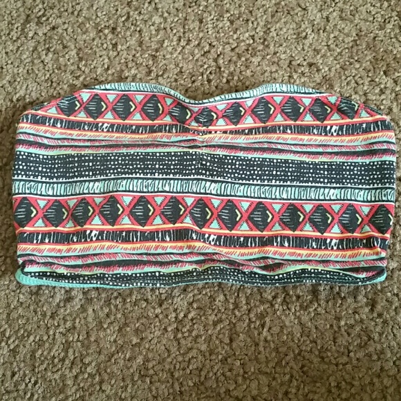 Tops - Tribal Print Bandeau from Pacsun