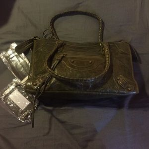 Forest green purse