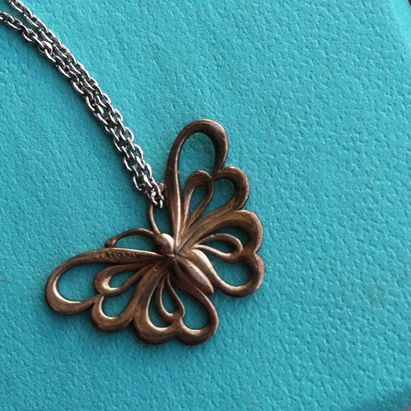 Authentic Tiffany & Co. Butterfly necklace - Picture 2 of 3