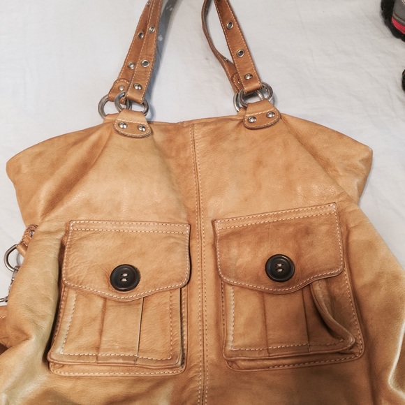 Bright mustard Yellow leather purse!