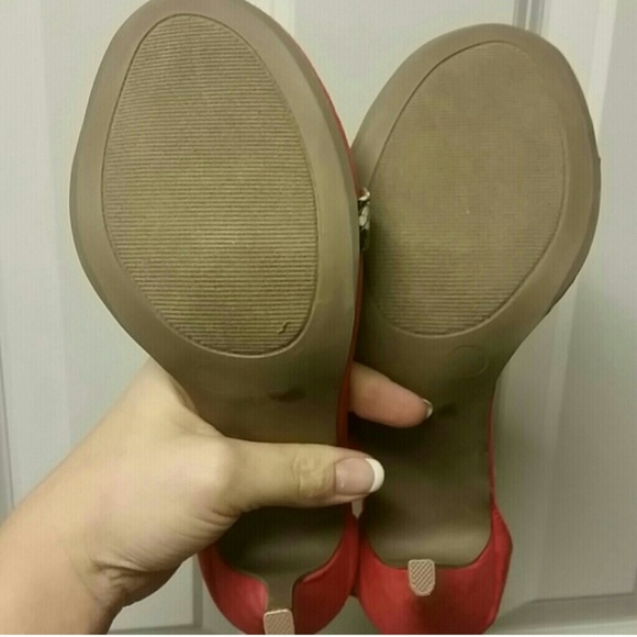 ๐HP 4/27๐Coral heel, snakeskin strap. - Picture 4 of 4