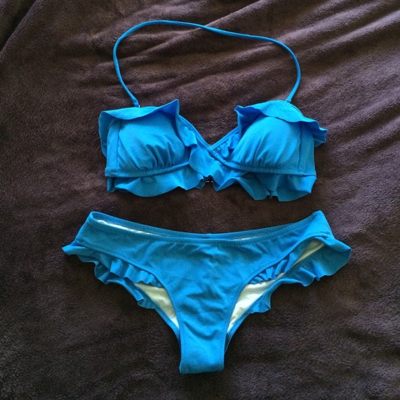 Victoria Secret frill two piece swimsuit set