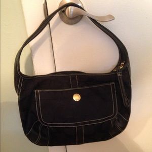 Black coach signature hobo
