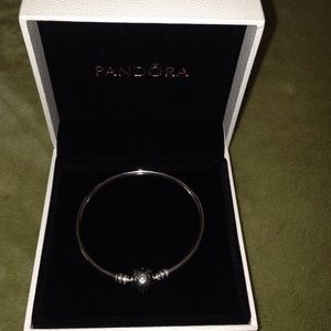 Pandora empty charm bracelet sterling silver